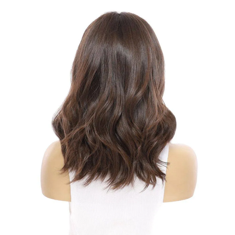 16" Luxe Silk Top Wig #5 Warm Dark Brown