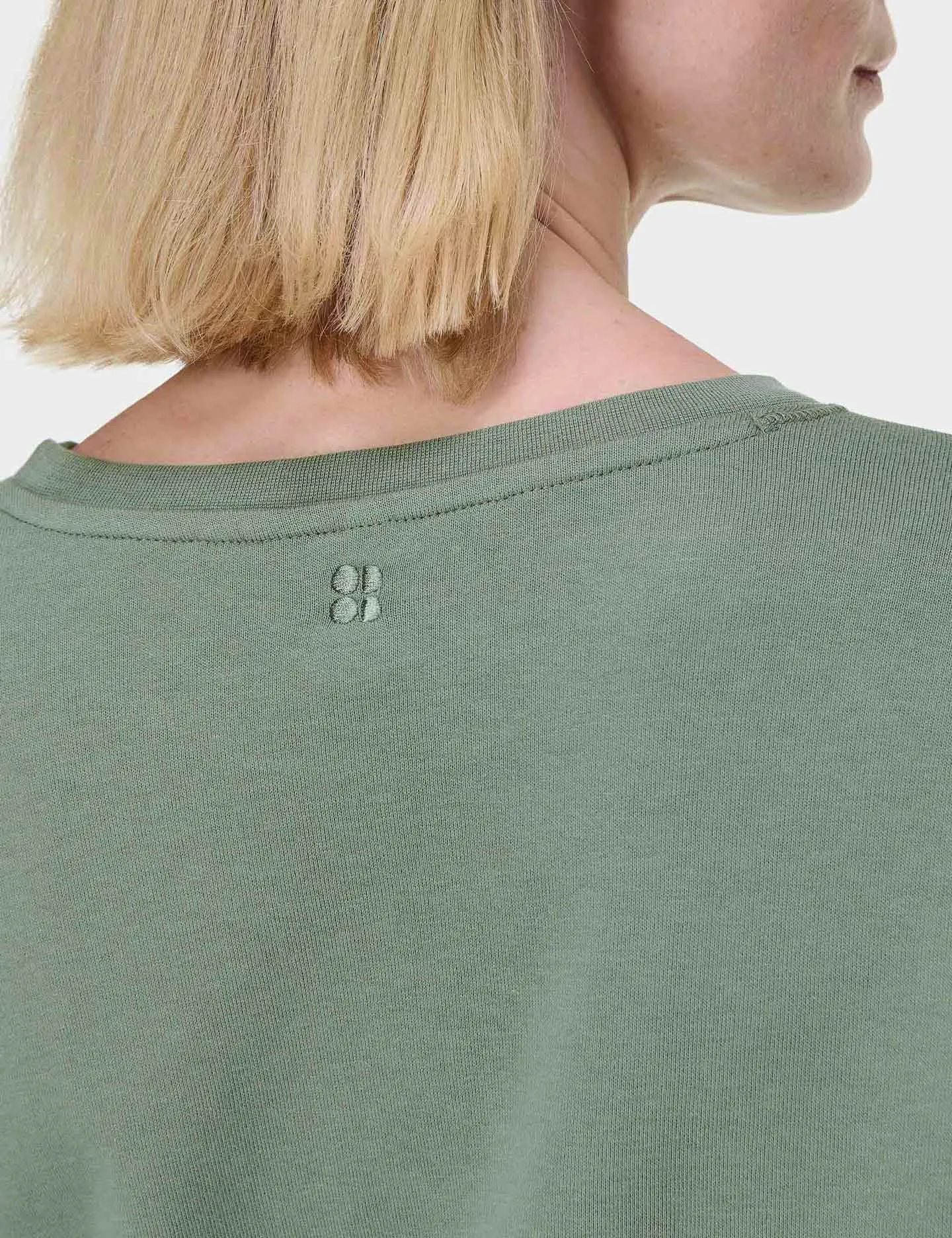 After Class Longline Sweatshirt - Willow Green