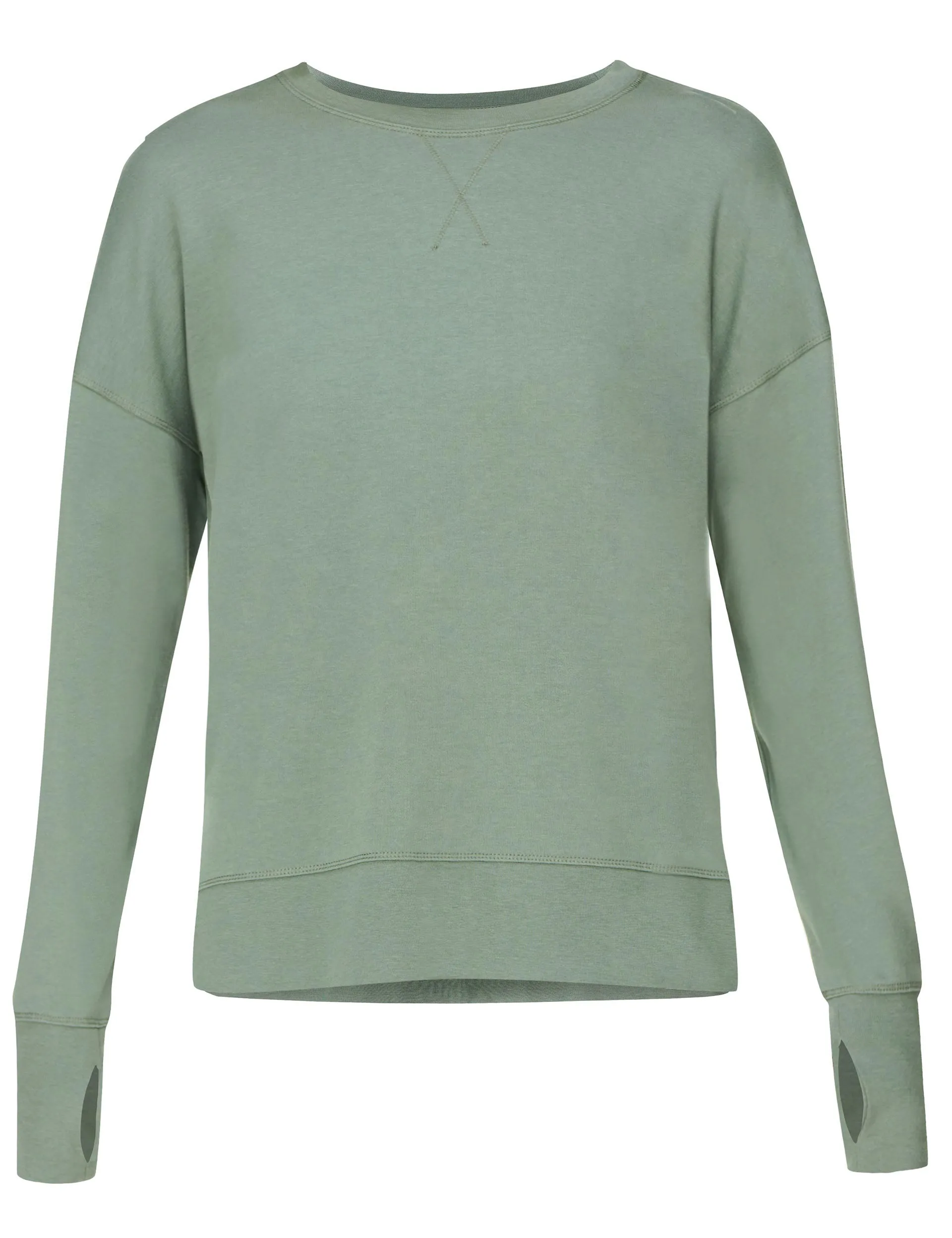 After Class Longline Sweatshirt - Willow Green