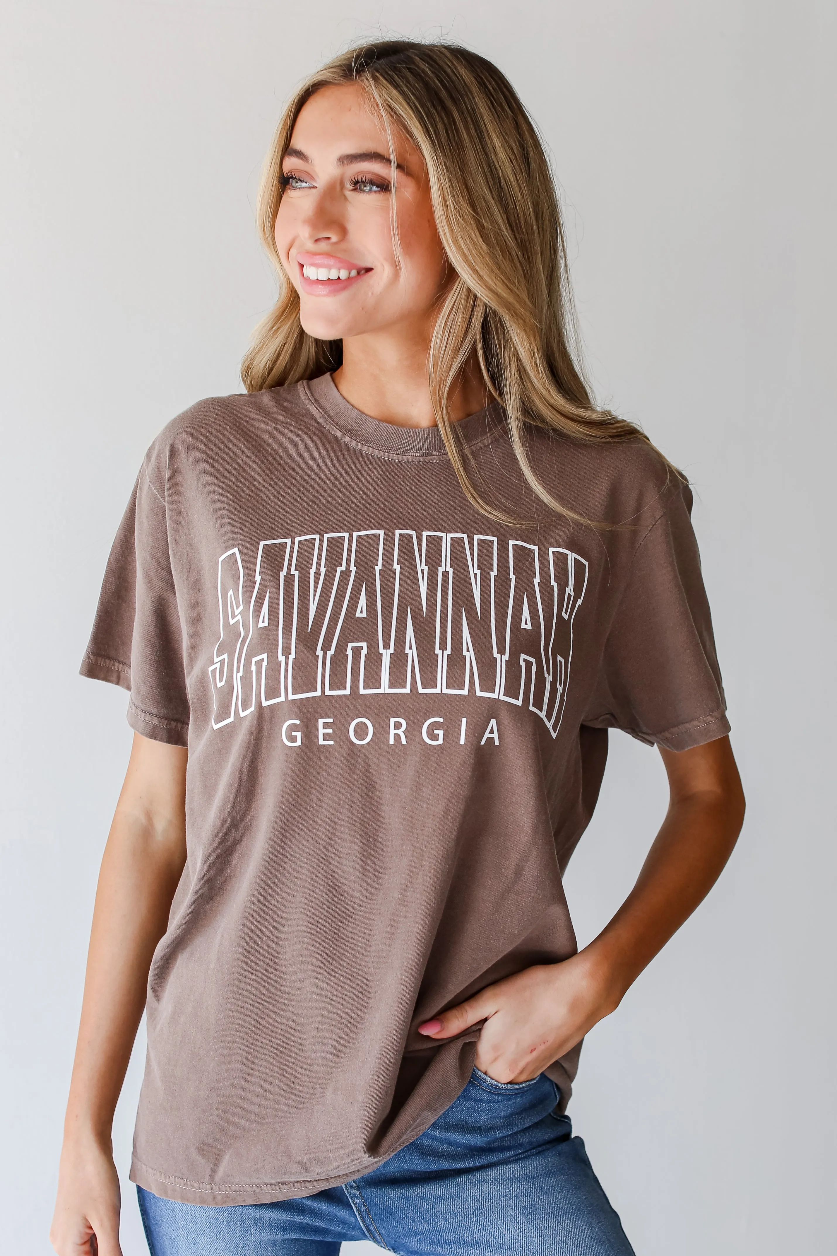Brown Savannah Georgia Tee