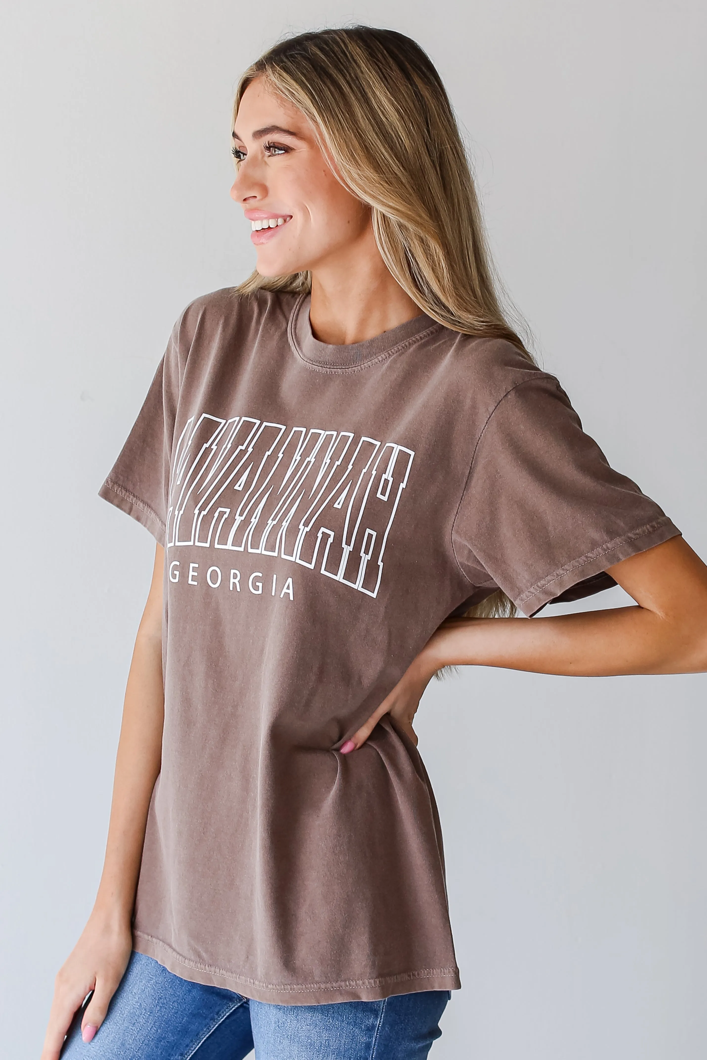 Brown Savannah Georgia Tee