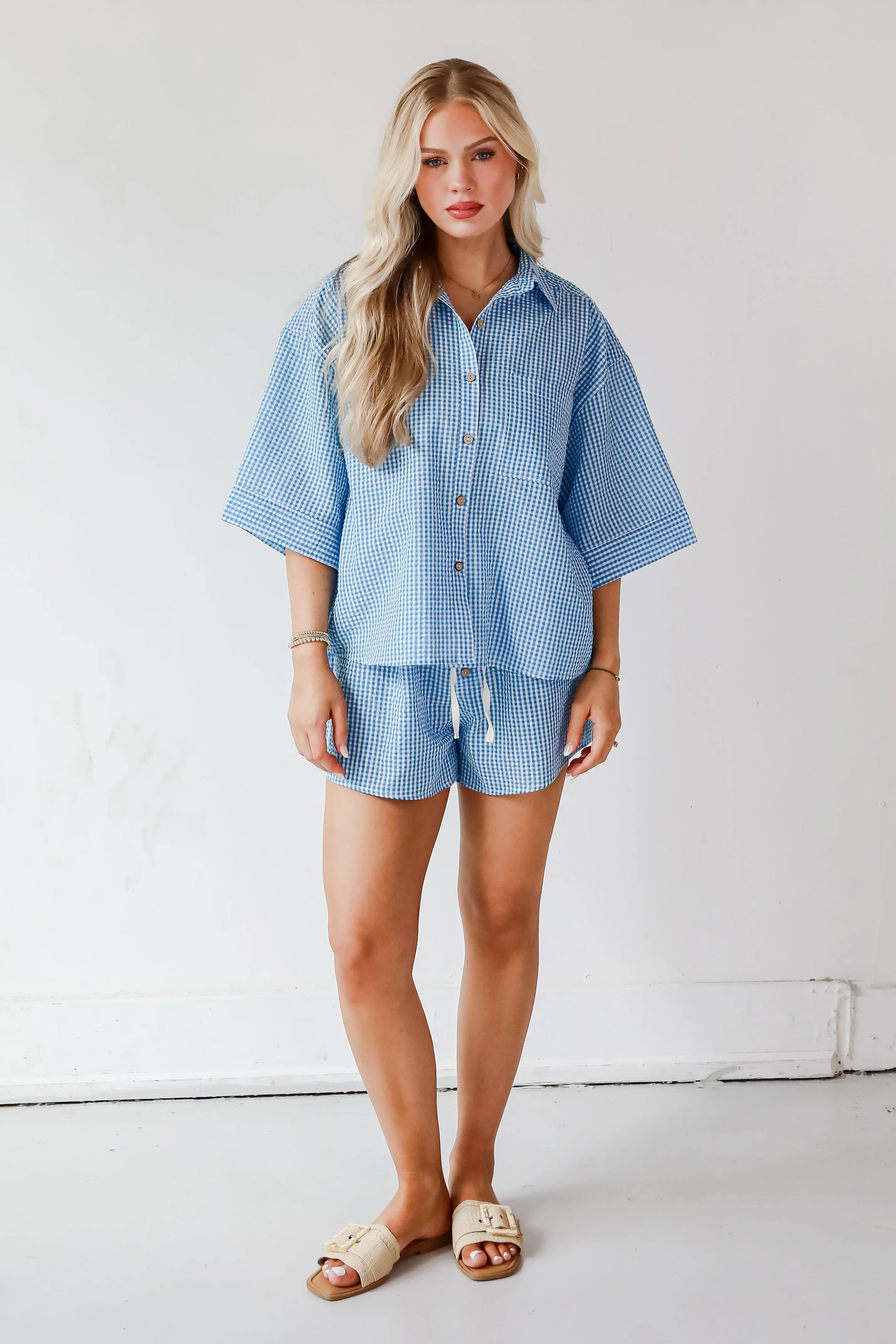 Charming Sense Gingham Blouse