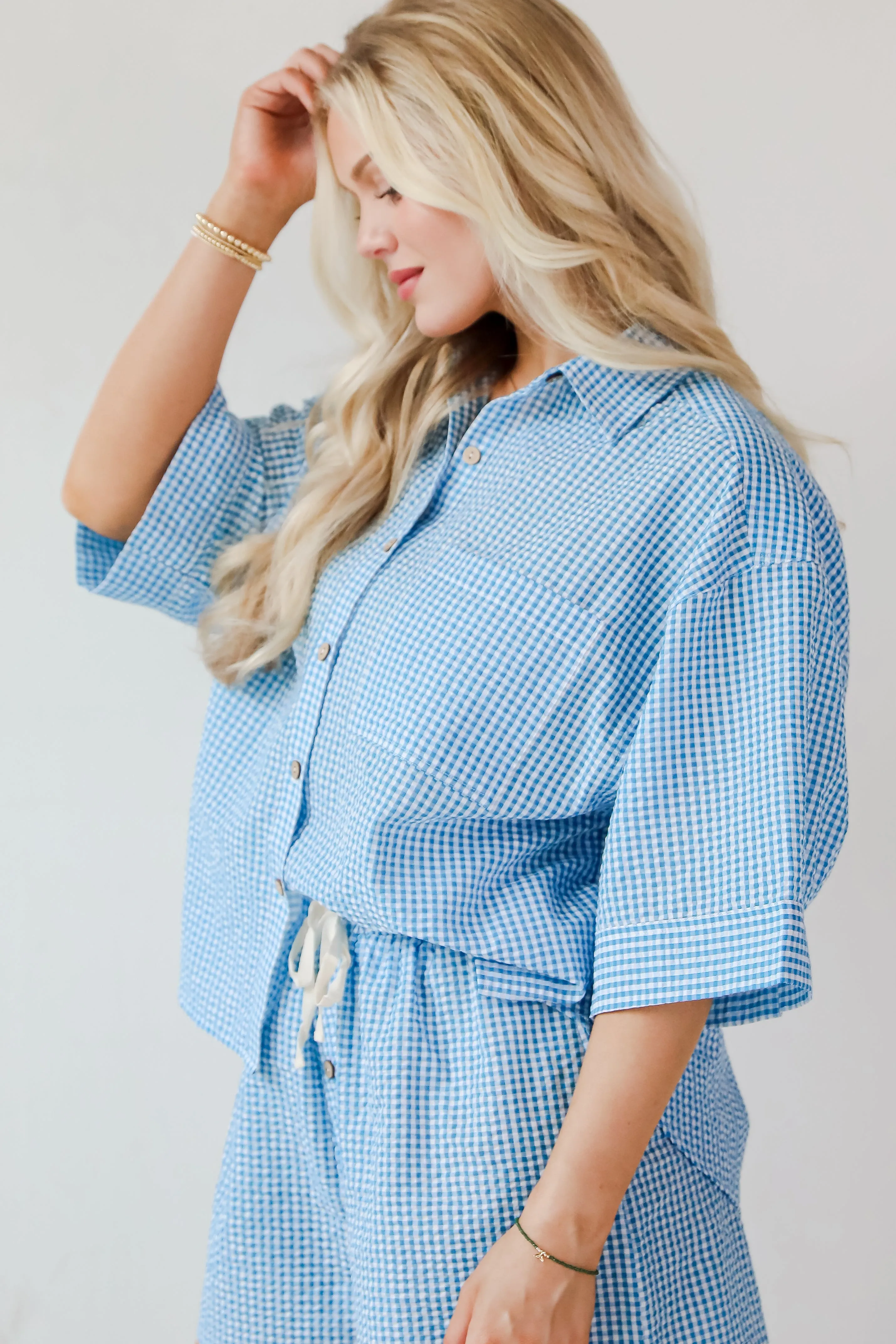 Charming Sense Gingham Blouse
