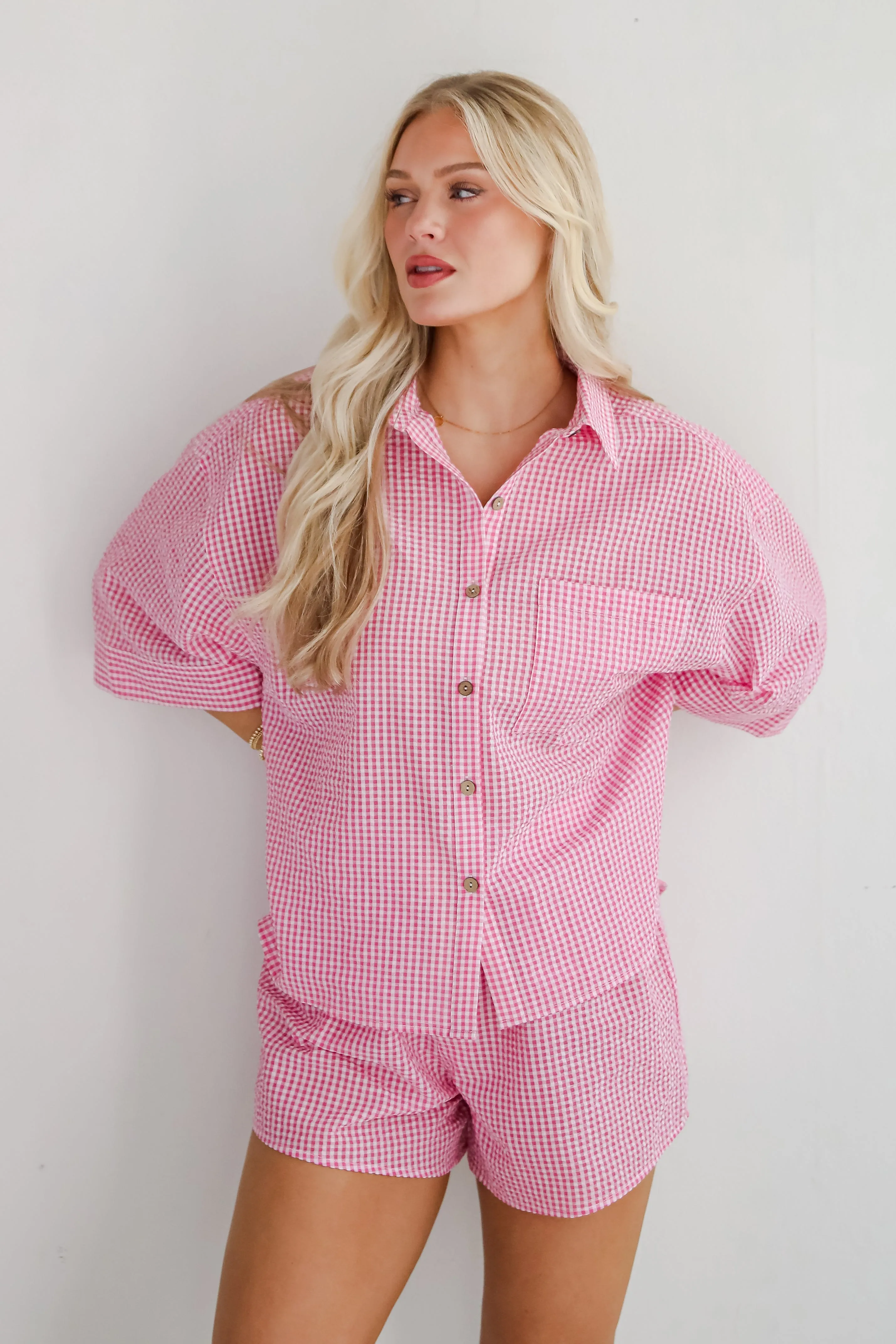 Charming Sense Gingham Blouse