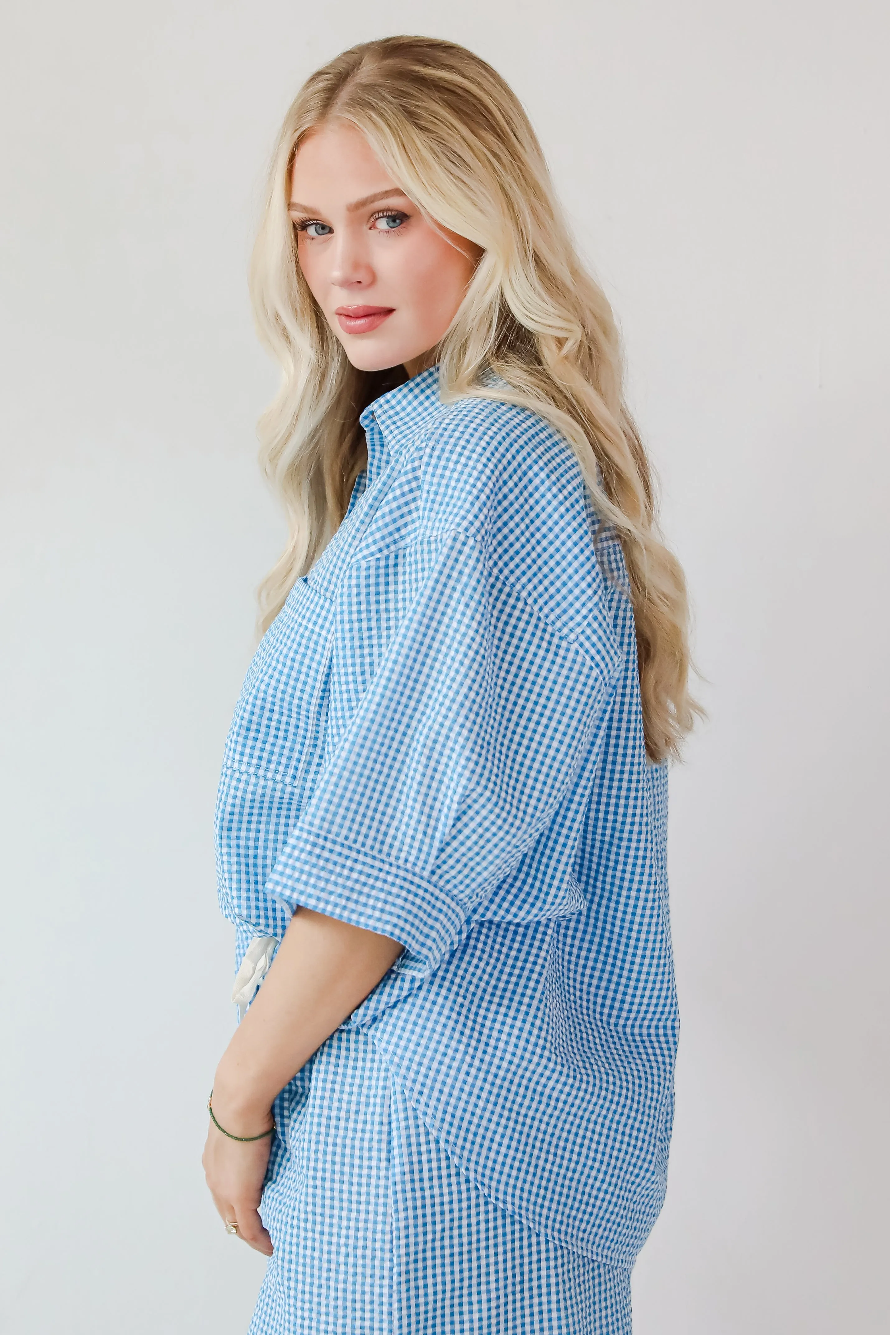 Charming Sense Gingham Blouse