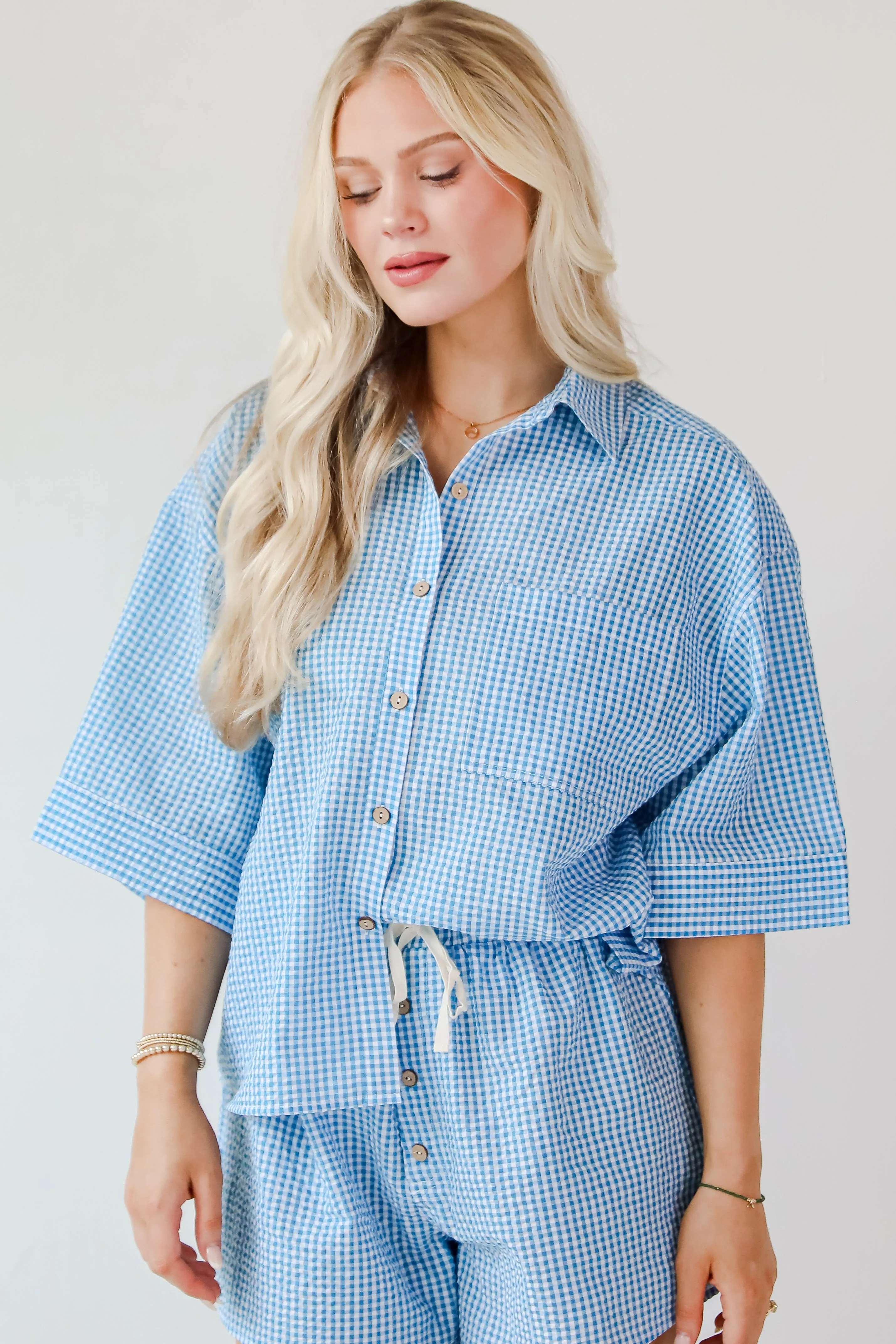 Charming Sense Gingham Blouse