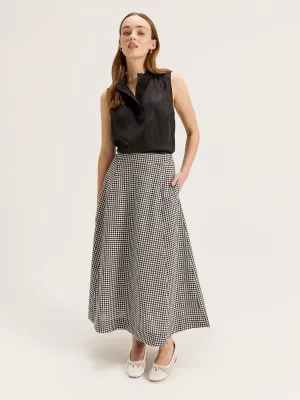 Courtside Check Skirt