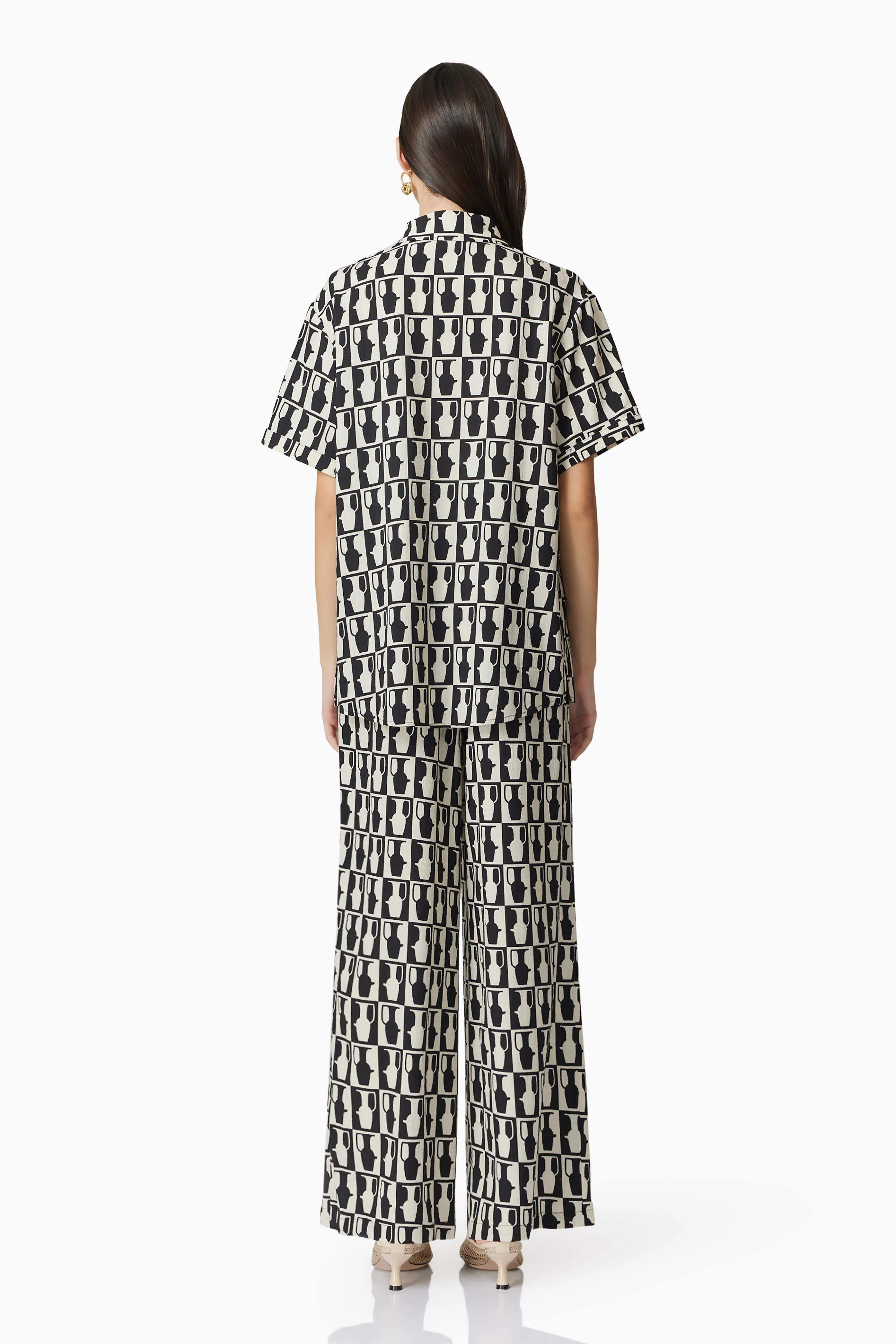 CURAAE Gianna Trousers In Black & White