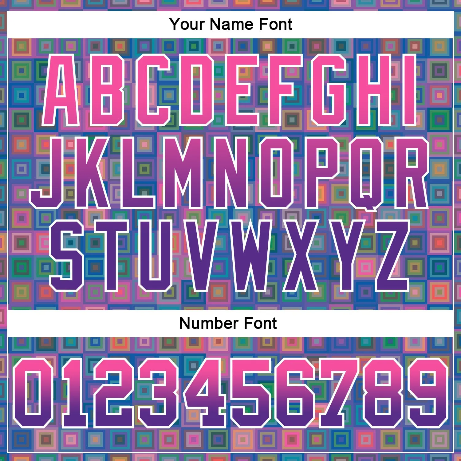 Custom Stitched Royal Pink-Purple 3D Pattern Design Geometric GradientSquare Shapes Sports Pullover Sweatshirt Hoodie