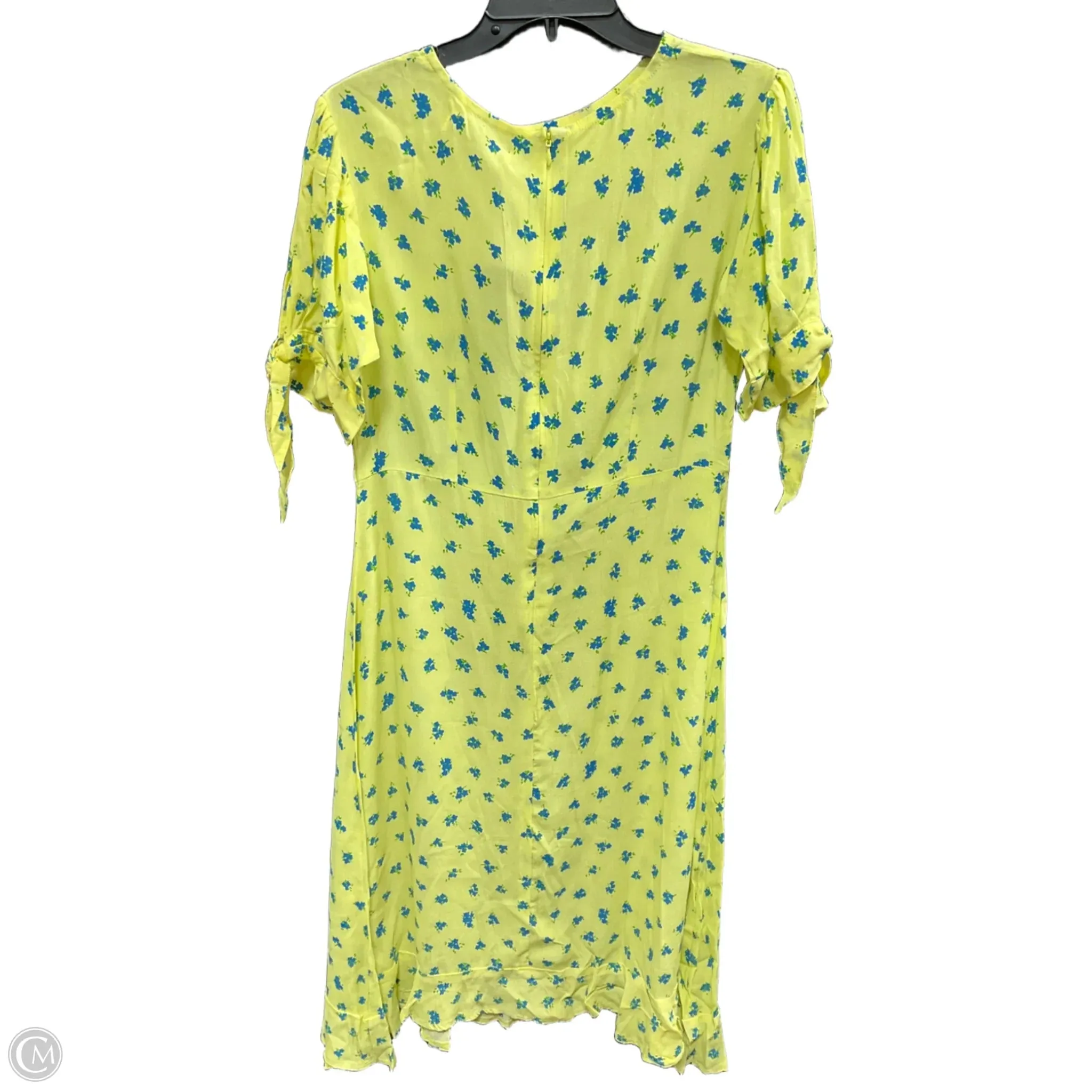Dress Casual Midi By Faithfull The Brand In Blue & Yellow, Size: M