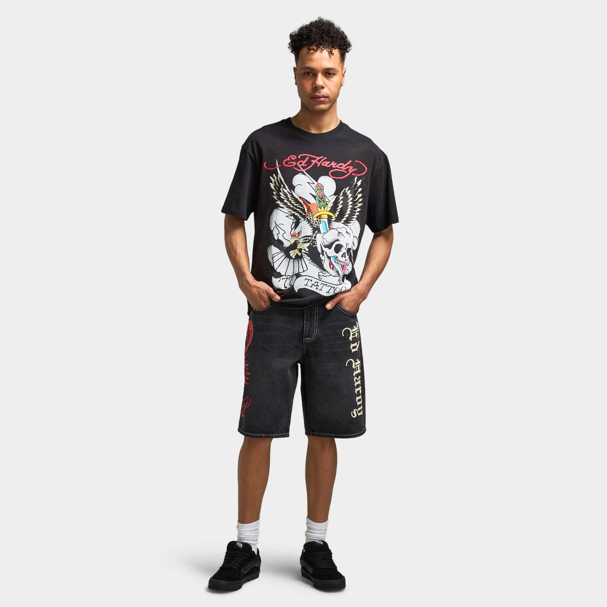 Ed Hardy Vintage '77 Eagle Graphic T-Shirt / Black