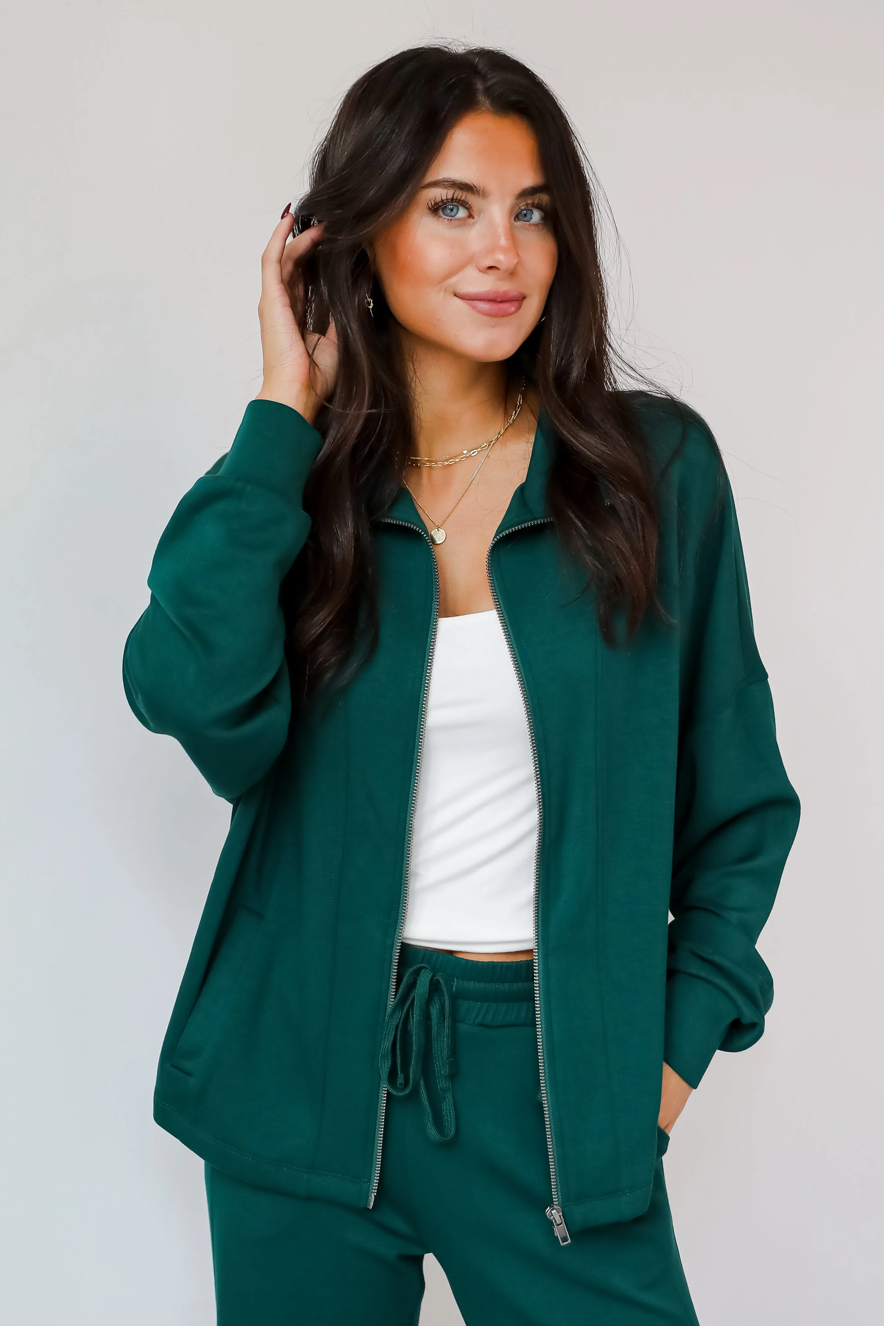 FINAL SALE - Essential Comfort Zip-Up Jacket - DOORBUSTER