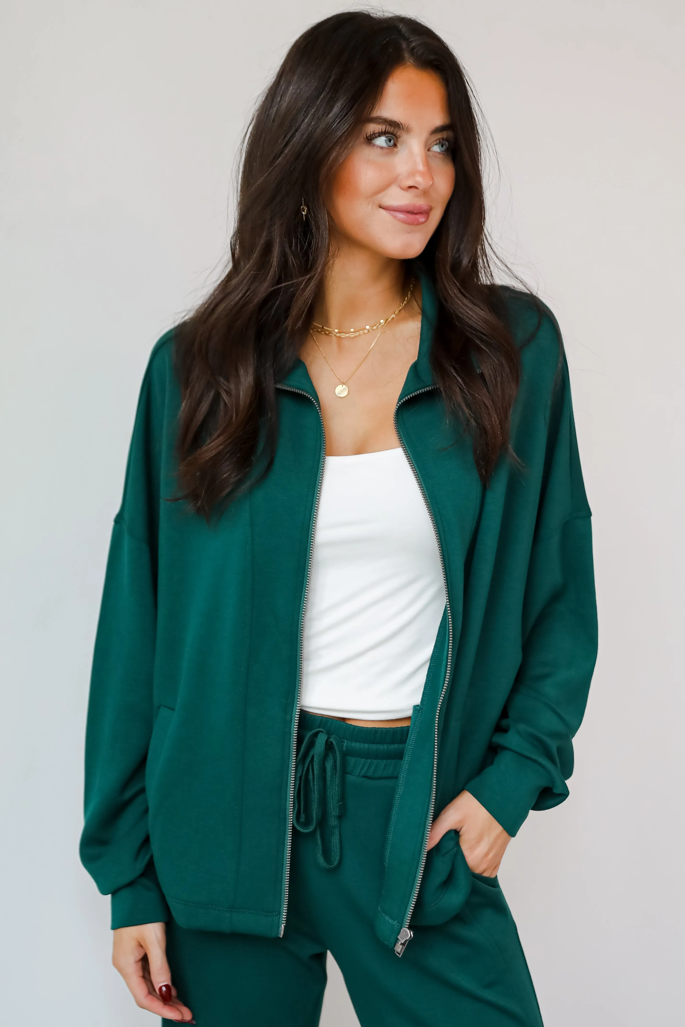 FINAL SALE - Essential Comfort Zip-Up Jacket - DOORBUSTER