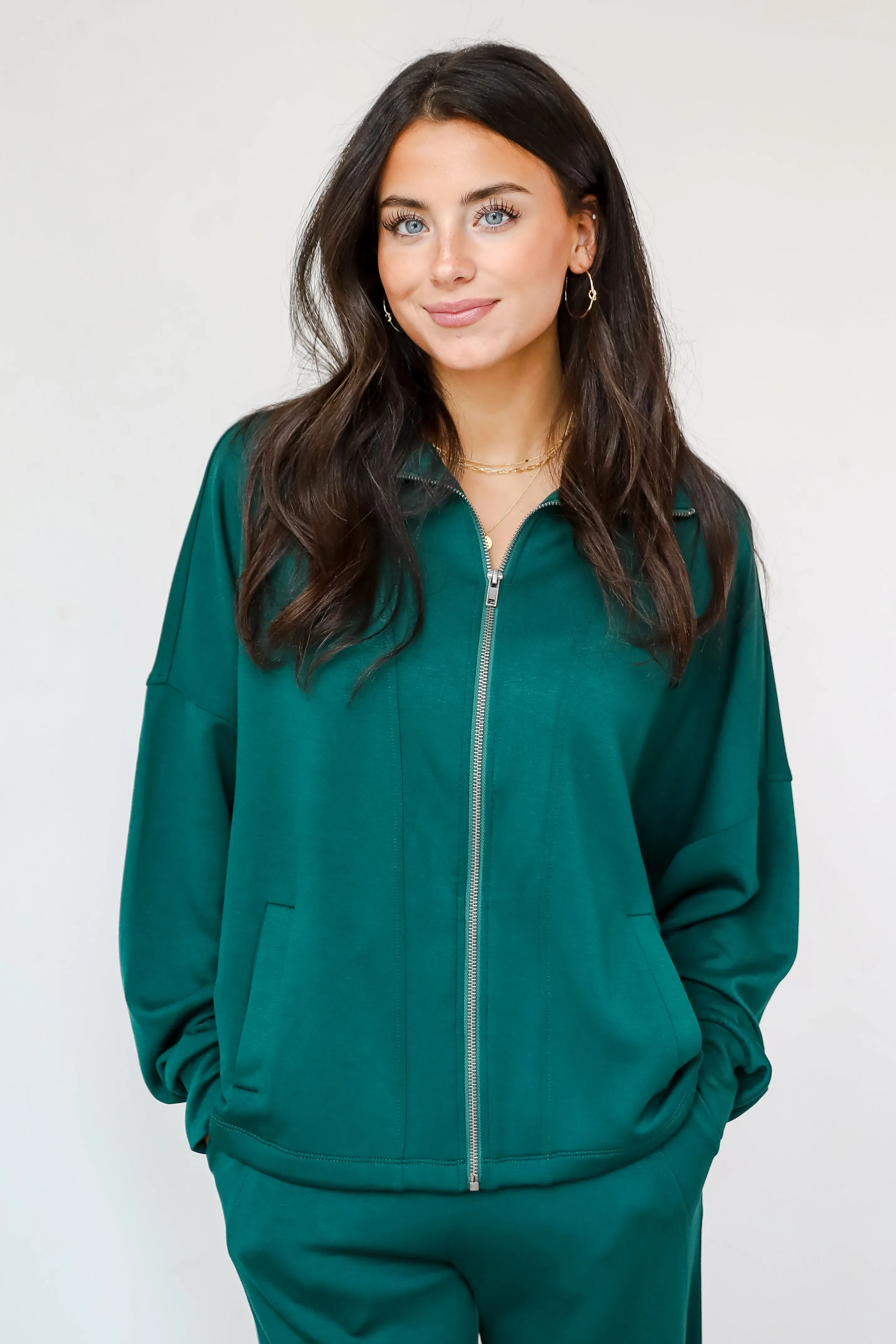 FINAL SALE - Essential Comfort Zip-Up Jacket - DOORBUSTER