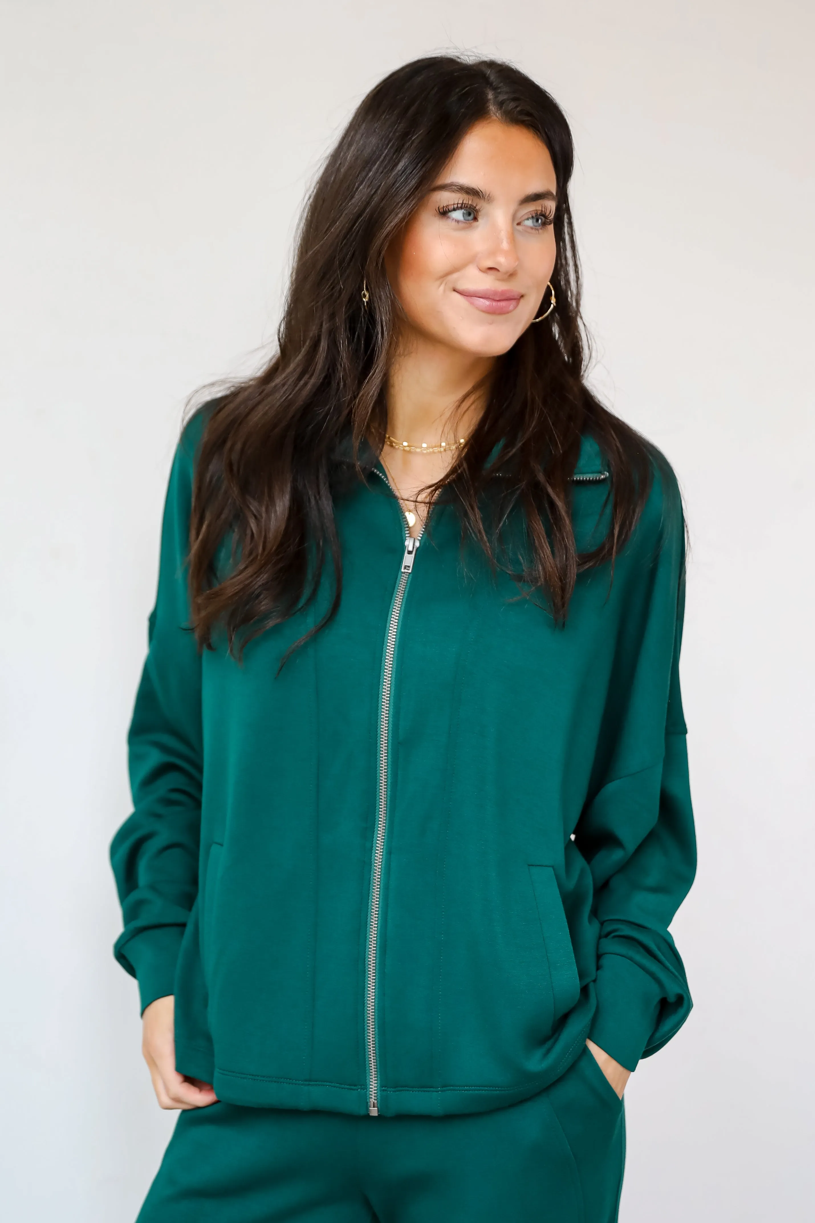 FINAL SALE - Essential Comfort Zip-Up Jacket - DOORBUSTER
