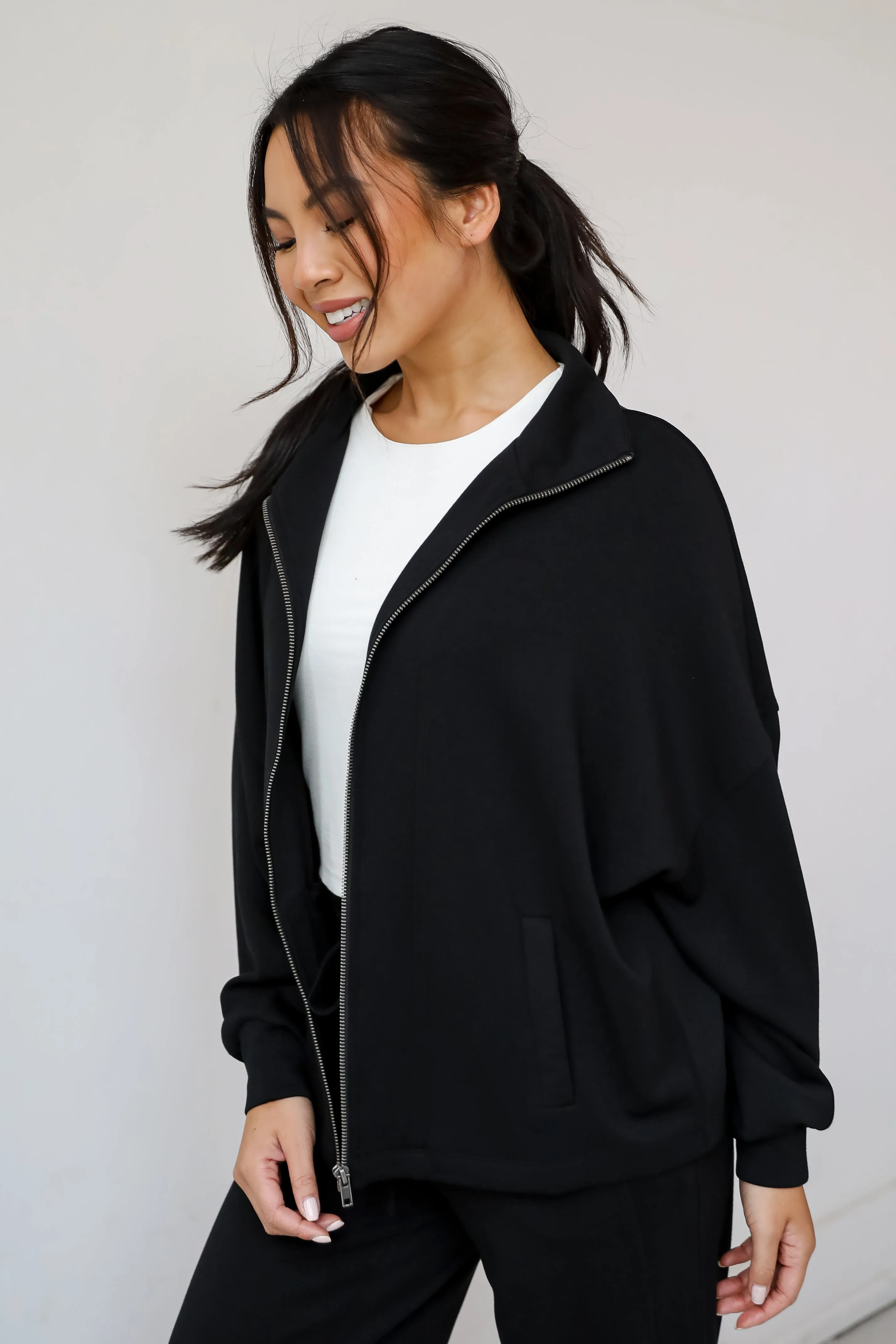 FINAL SALE - Essential Comfort Zip-Up Jacket - DOORBUSTER