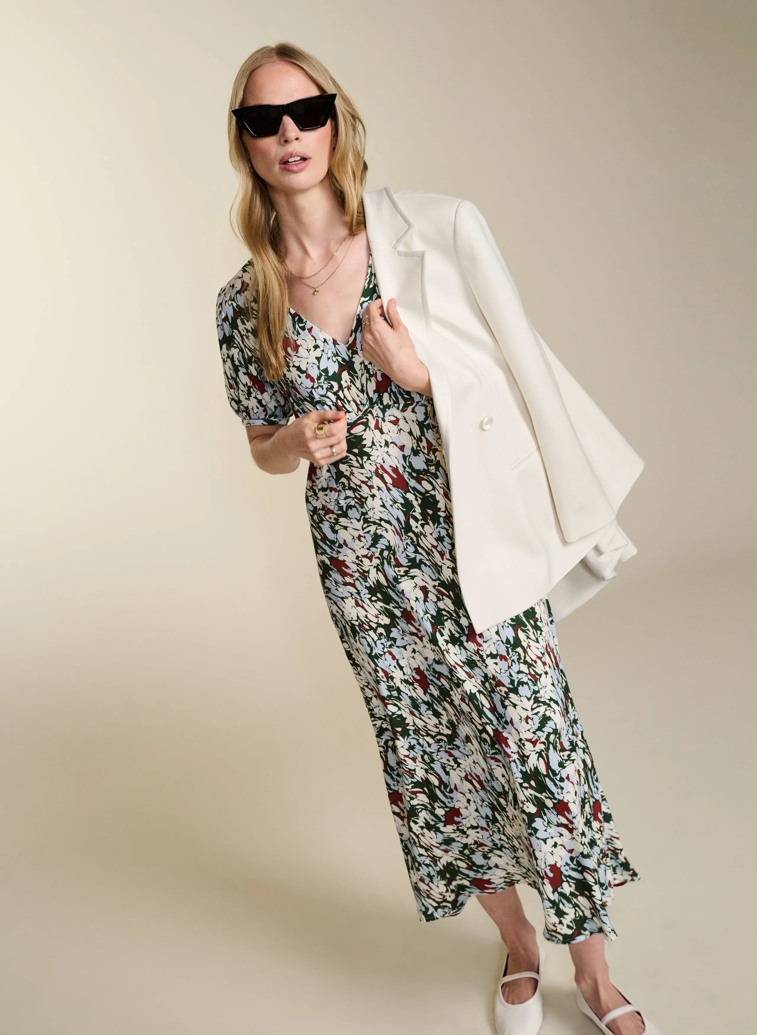 Kaydence LENZING™ ECOVERO™ Dress | Green Marble