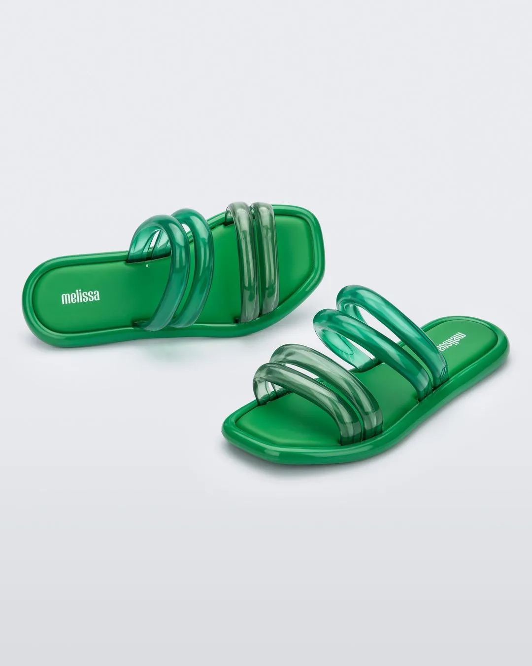 Melissa Airbubble Slide Green/transp Green