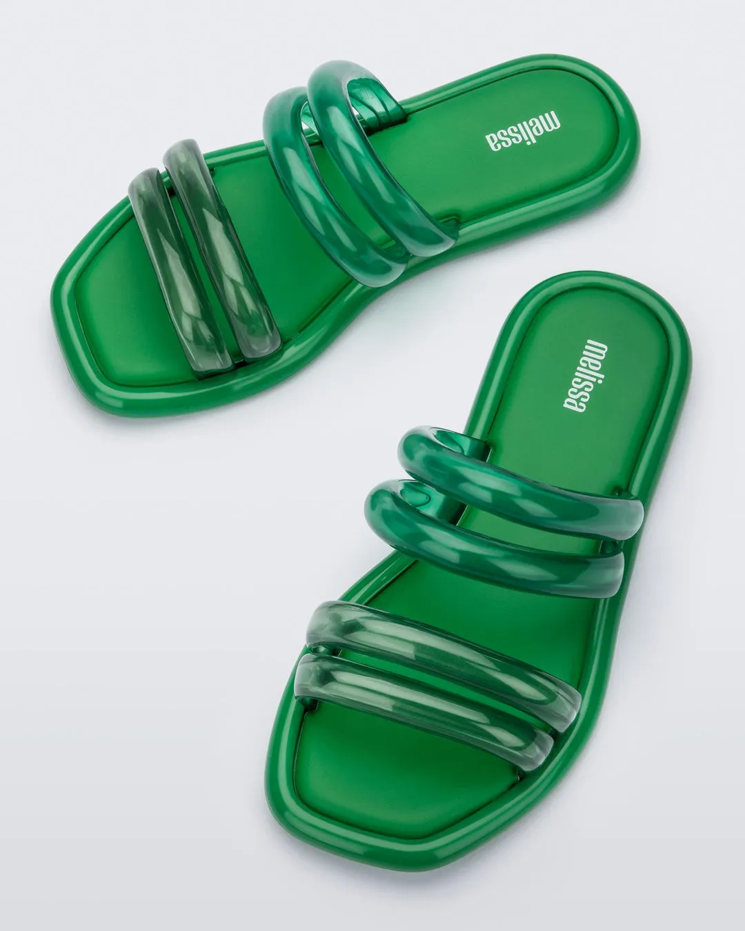 Melissa Airbubble Slide Green/transp Green