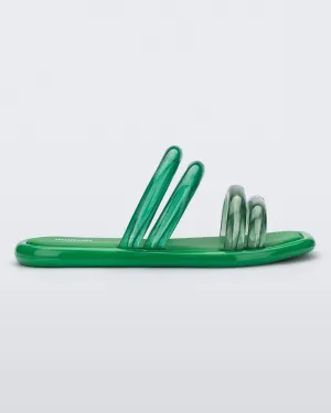 Melissa Airbubble Slide Green/transp Green