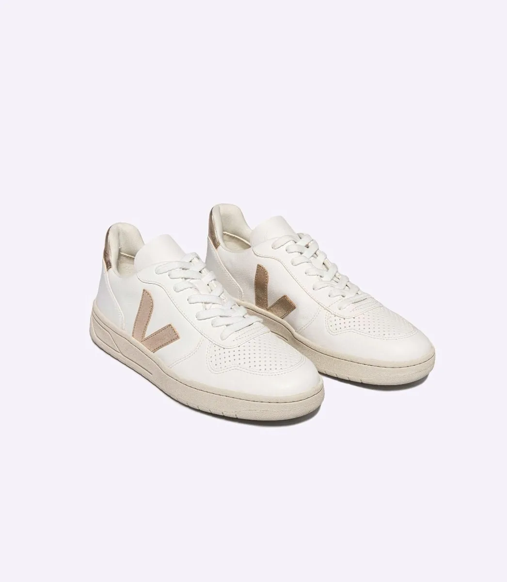 Men's V-10 Chromefree Leather White Platine
