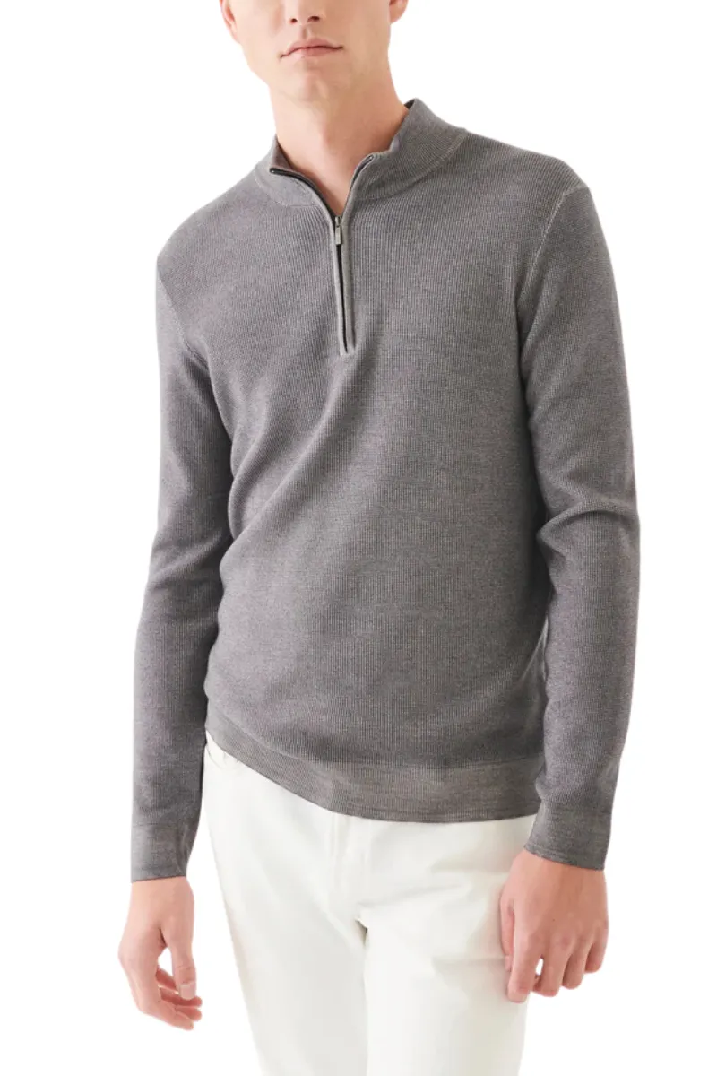 Merino Textured Quarter Zip