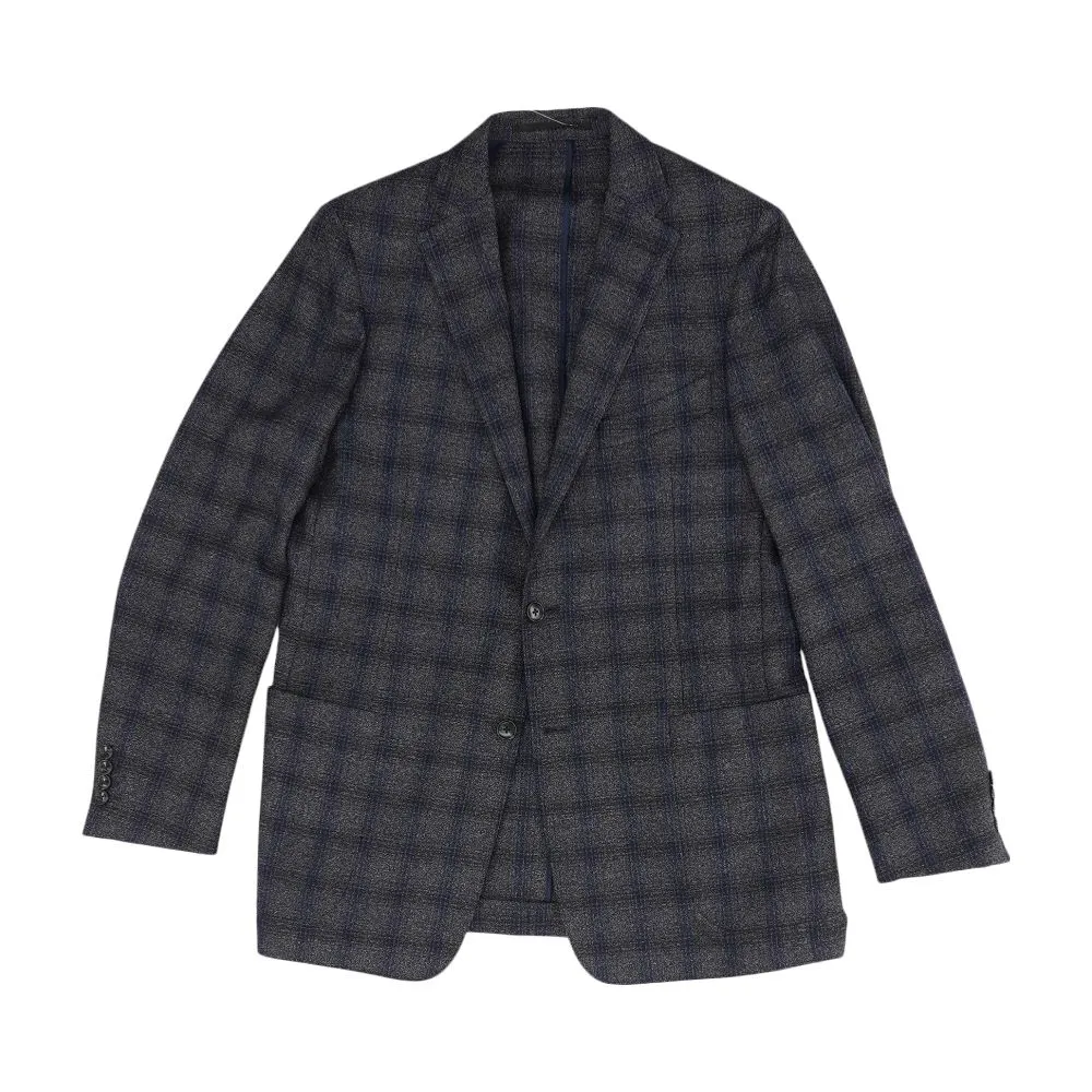 Navy Plaid Sport Coat