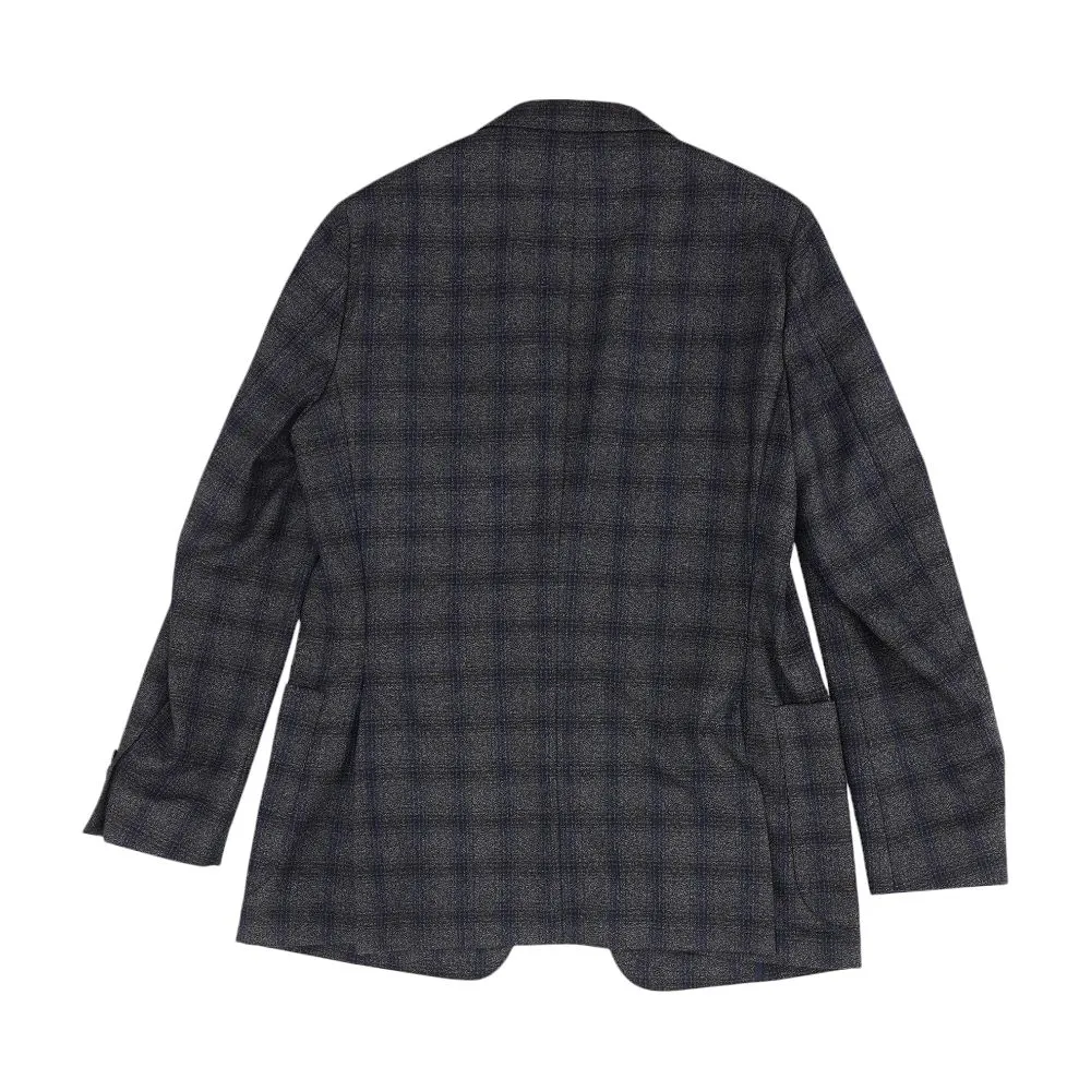 Navy Plaid Sport Coat