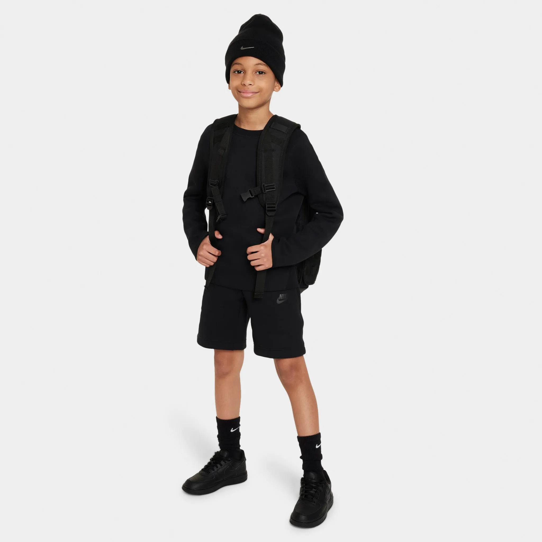 Nike Sportswear Junior Boys' Tech Fleece Shorts / Black
