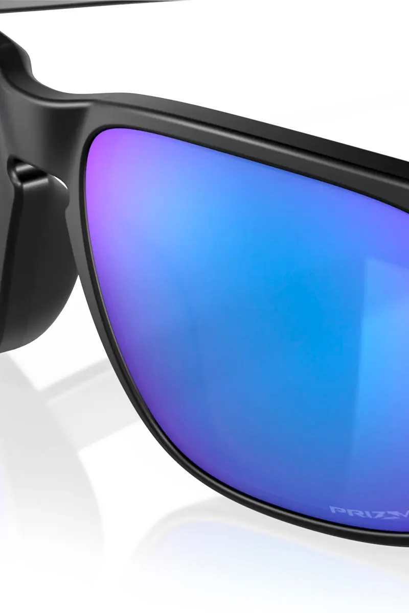 OAKLEY HOLBROOK MATTE BLACK W/ PRIZM SAPPHIRE POLARIZED