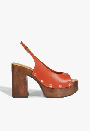 Rose Sling Platform Sandal