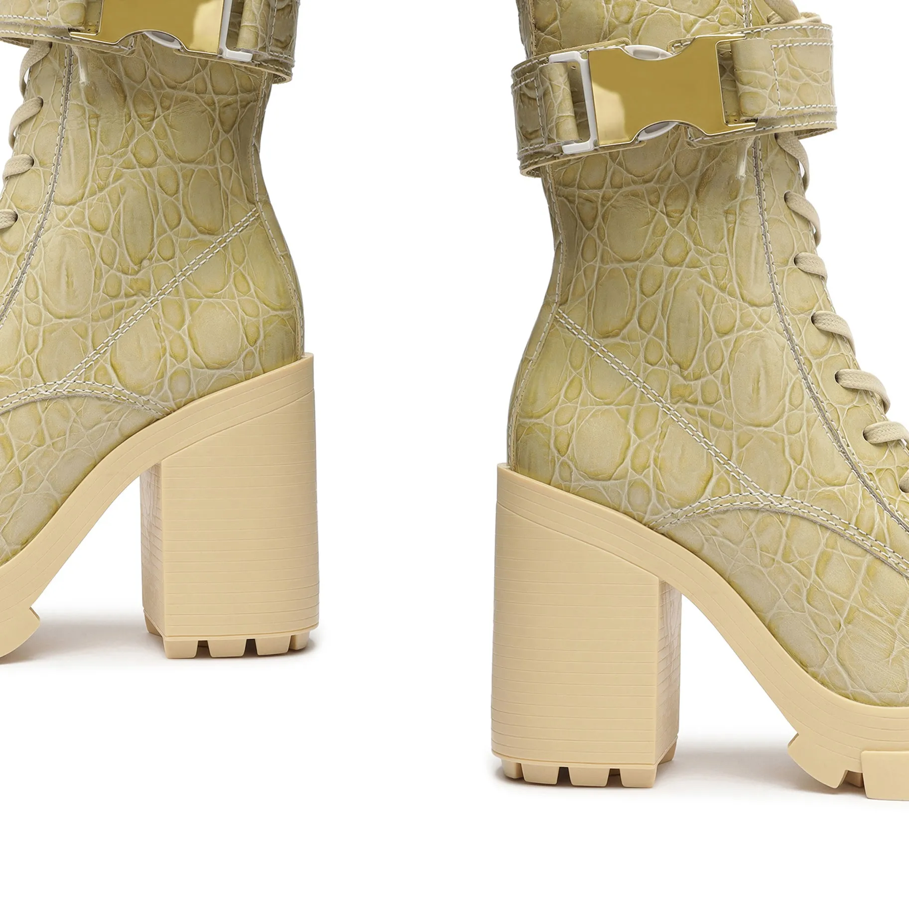 Roslyn Buckle Leather Bootie