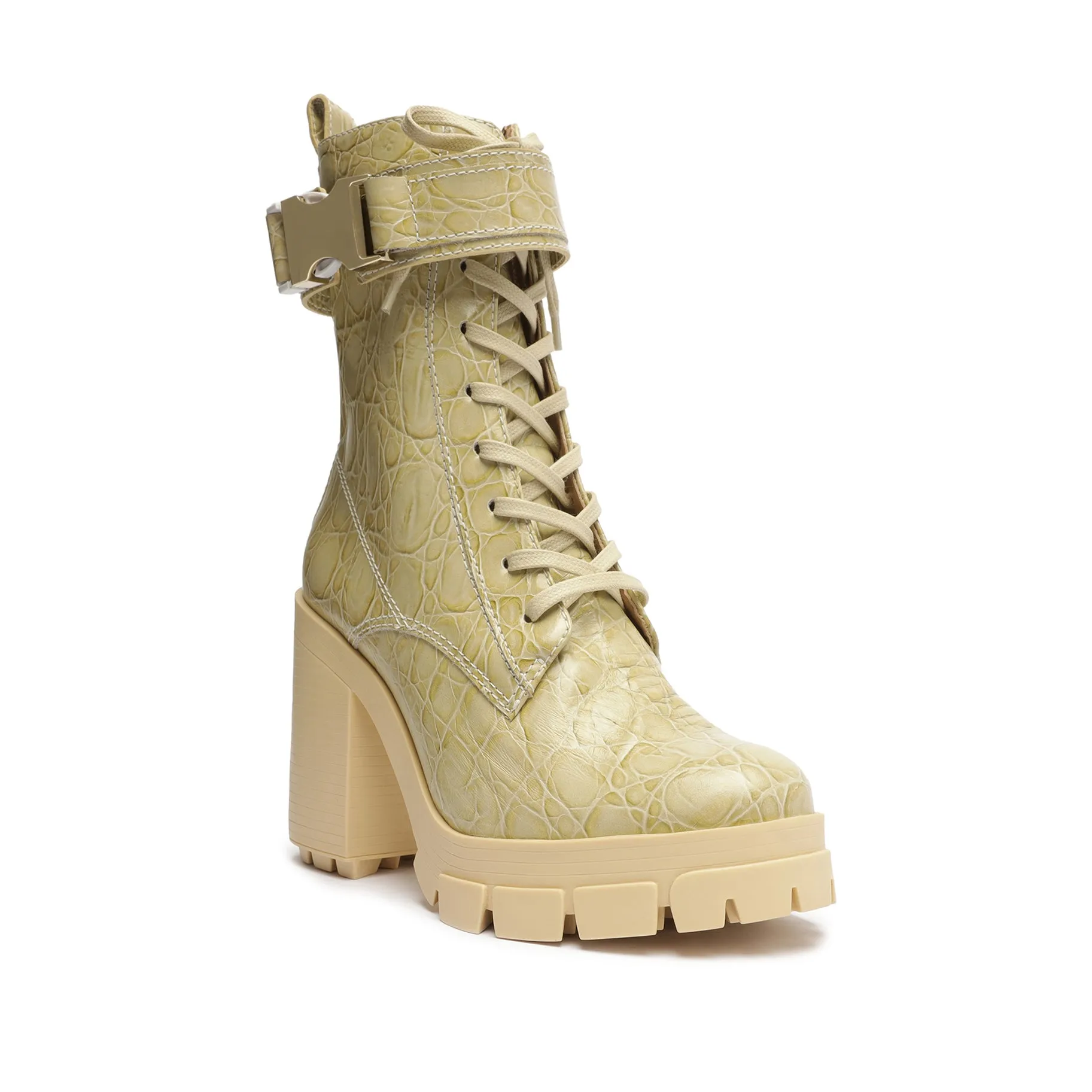 Roslyn Buckle Leather Bootie