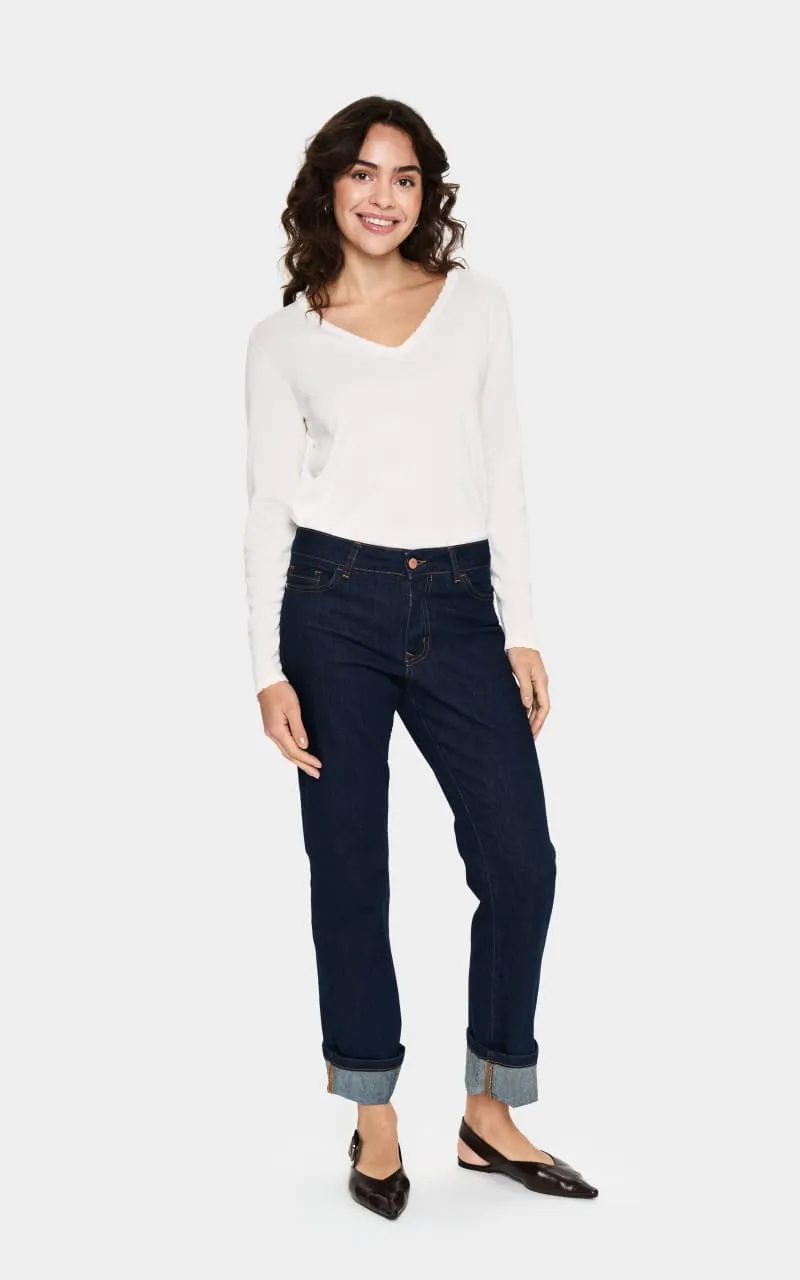 Saint Tropez- Mila V-Neck Pullover