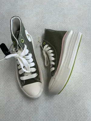 Shoes Sneakers Platform By Converse In Green & Pink, Size:5.5