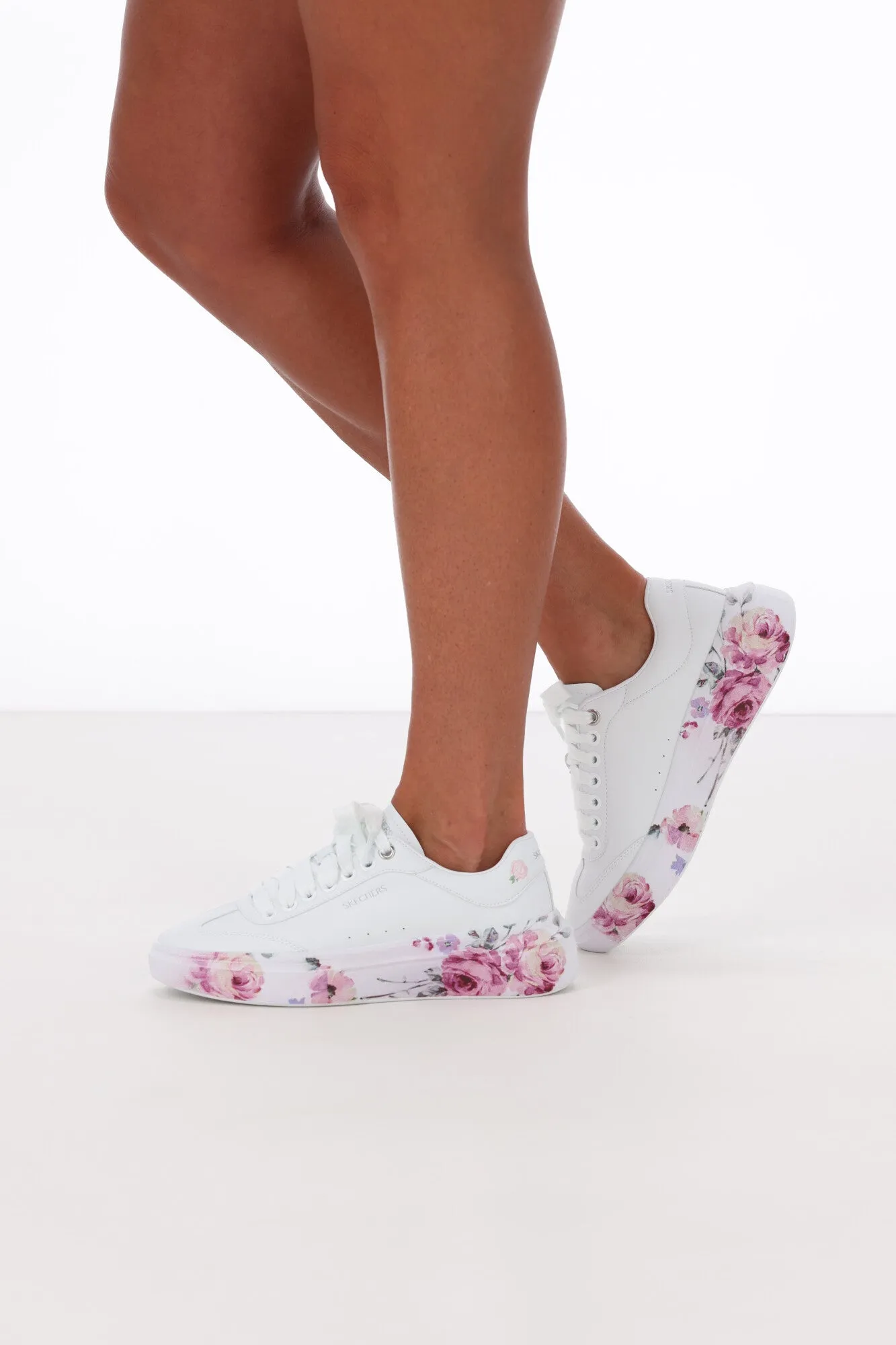 Skechers Cordova Classic Painted Florals White