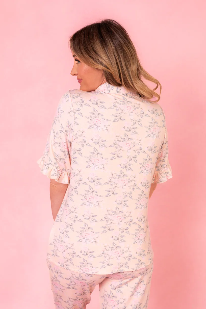 Tiffany Pajama Set in Tea Party Floral - FINAL SALE