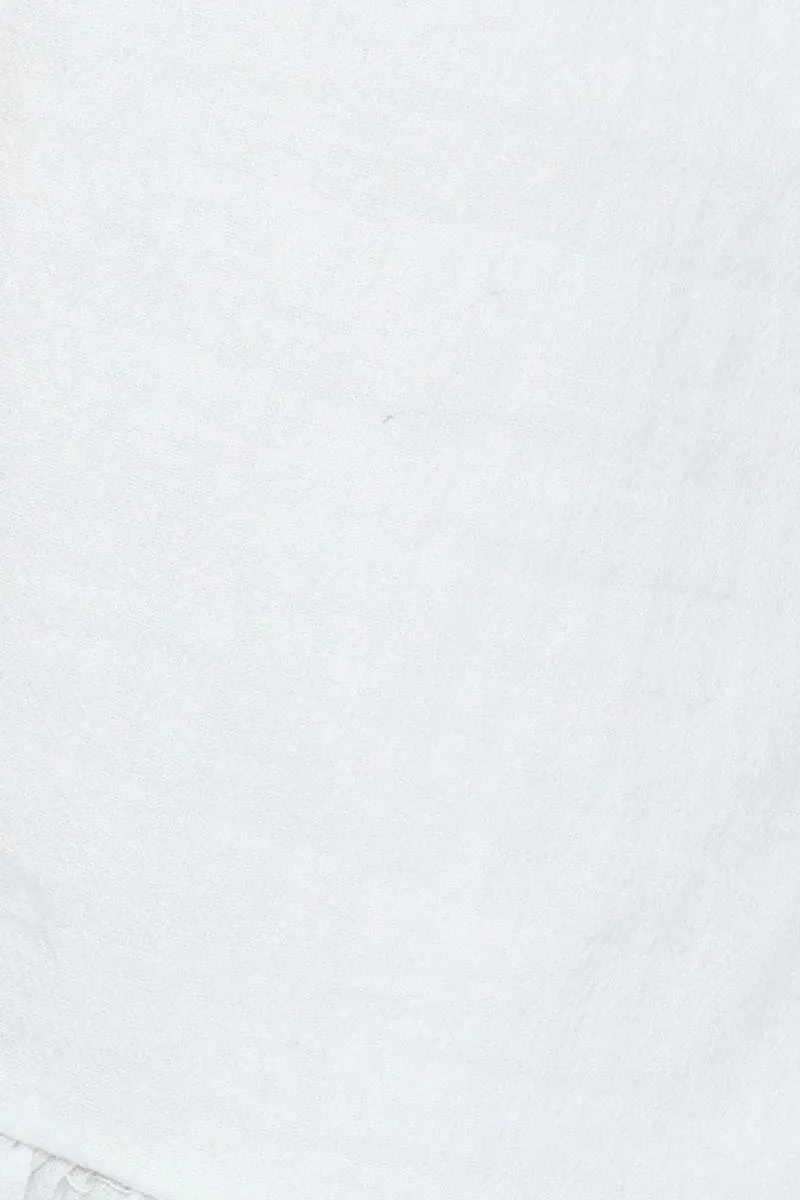 White Peplum Top Sleeveless