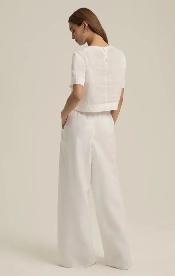Wide Leg Linen Pant