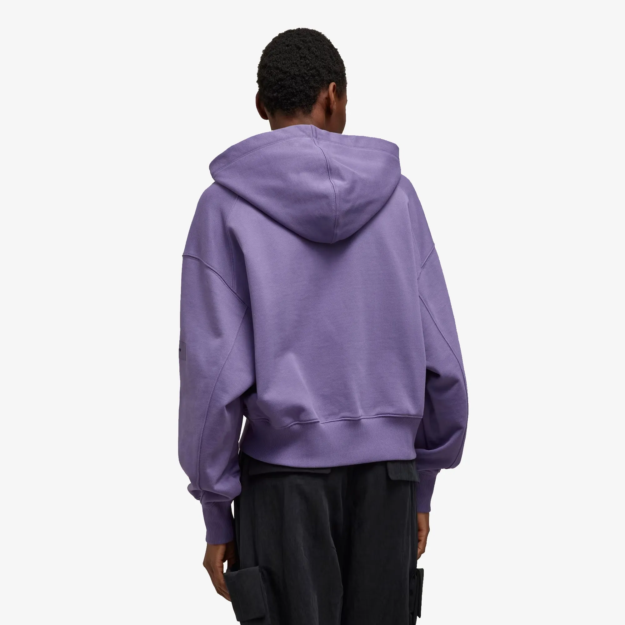 Y-3 | ORGANIC COTTON TERRY BOXY HOODIE  { TECH PURPLE