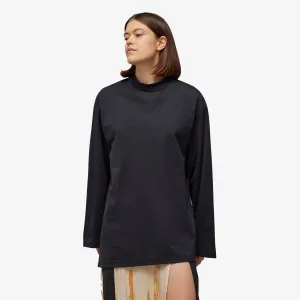 Y-3 | PREMIUM LOOSE LONG SLEEVE TEE  { BLACK